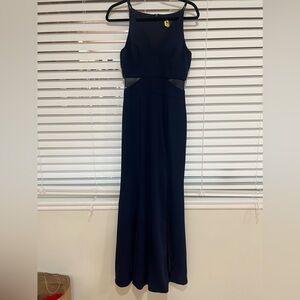 Aqua navy gown